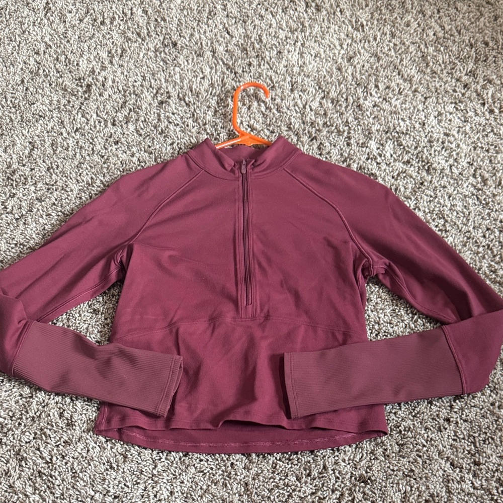 Lululemon Athletica Maroon Long Sleeve Top